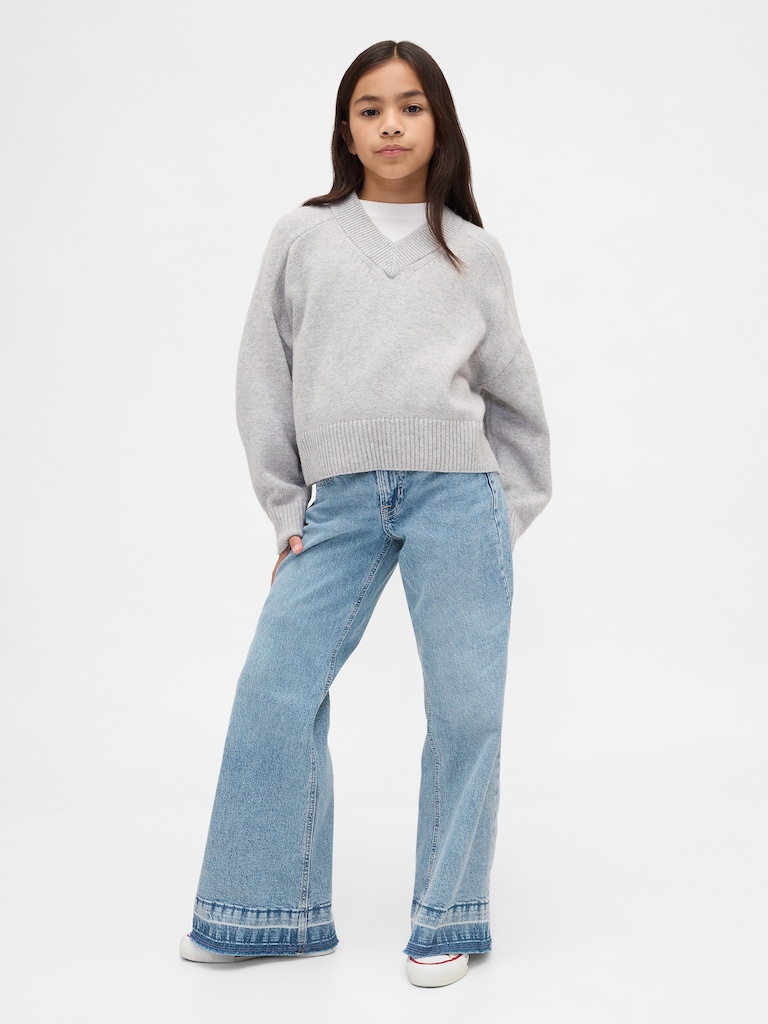 Kids Low Rise Relaxed Flare Jeans