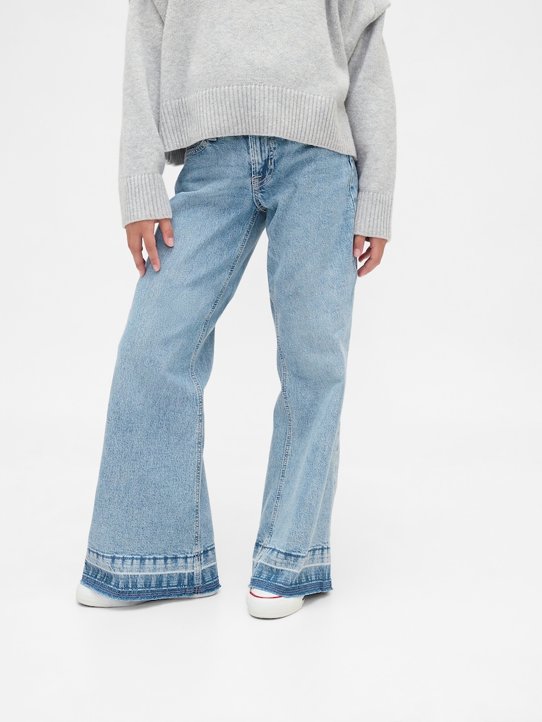 Kids Low Rise Relaxed Flare Jeans