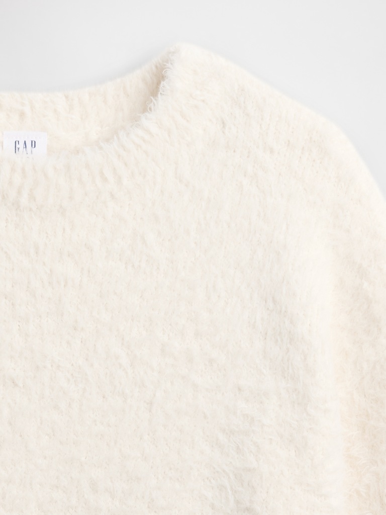 Kids Eyelash Crewneck Sweater