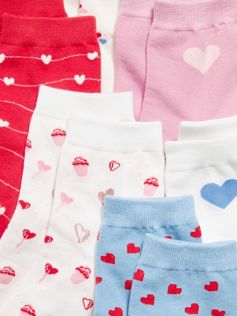 Novelty Quarter Crew Socks 6-Pack for Women