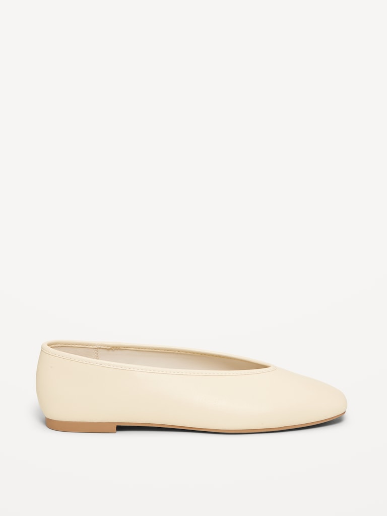 V-Cut Ballet Flats