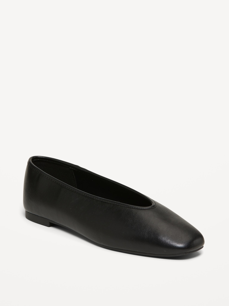 V-Cut Ballet Flats