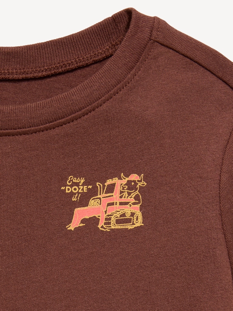 Long-Sleeve Unisex Graphic T-Shirt for Toddler