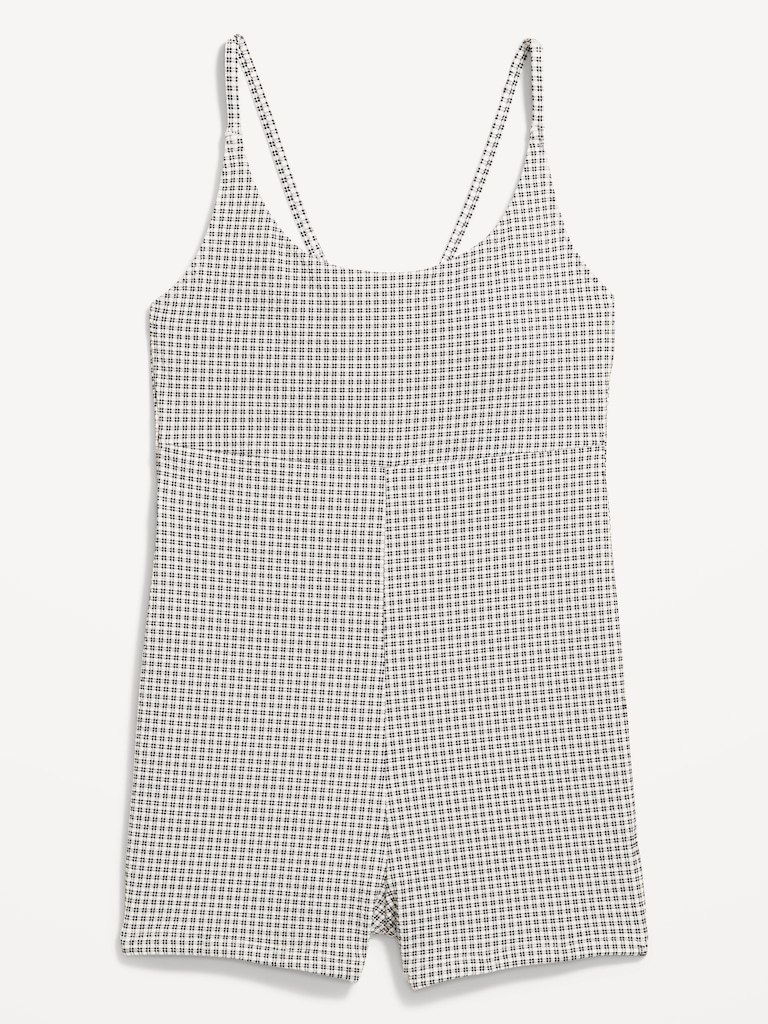 Textured Swim Romper -- 2.5-inch inseam