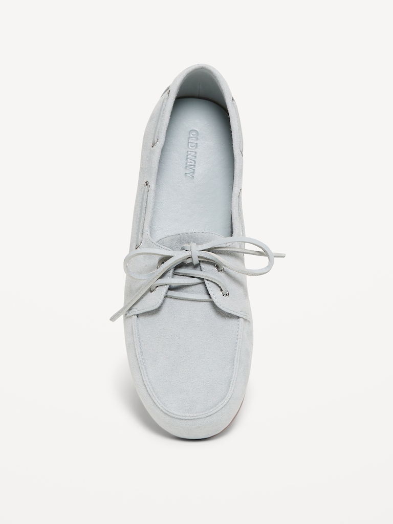 Faux-Suede Boat Shoes for Women