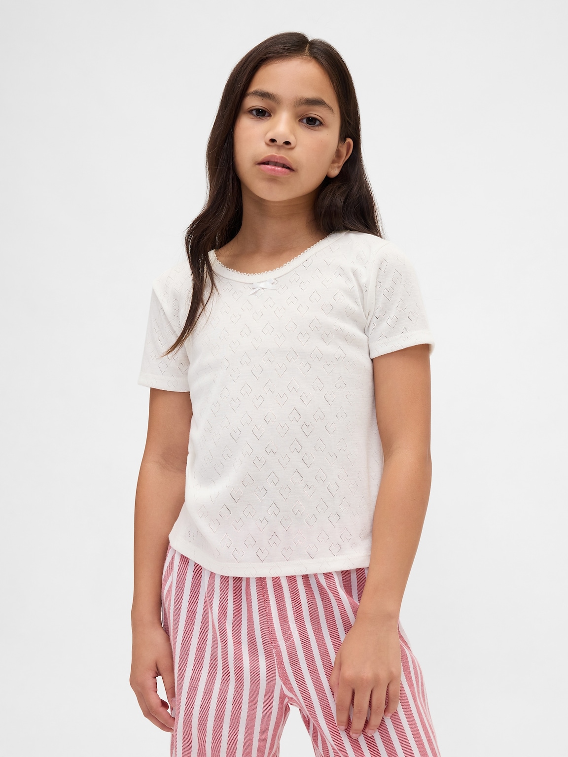 Kids Recycled Pointelle PJ T-Shirt