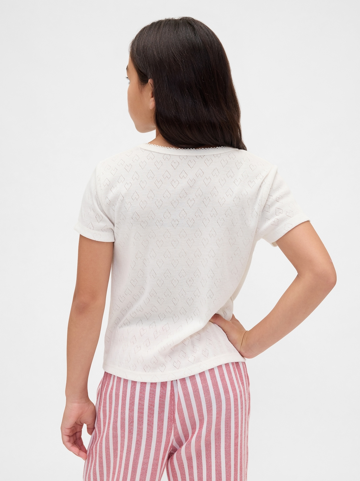 Kids Recycled Pointelle PJ T-Shirt