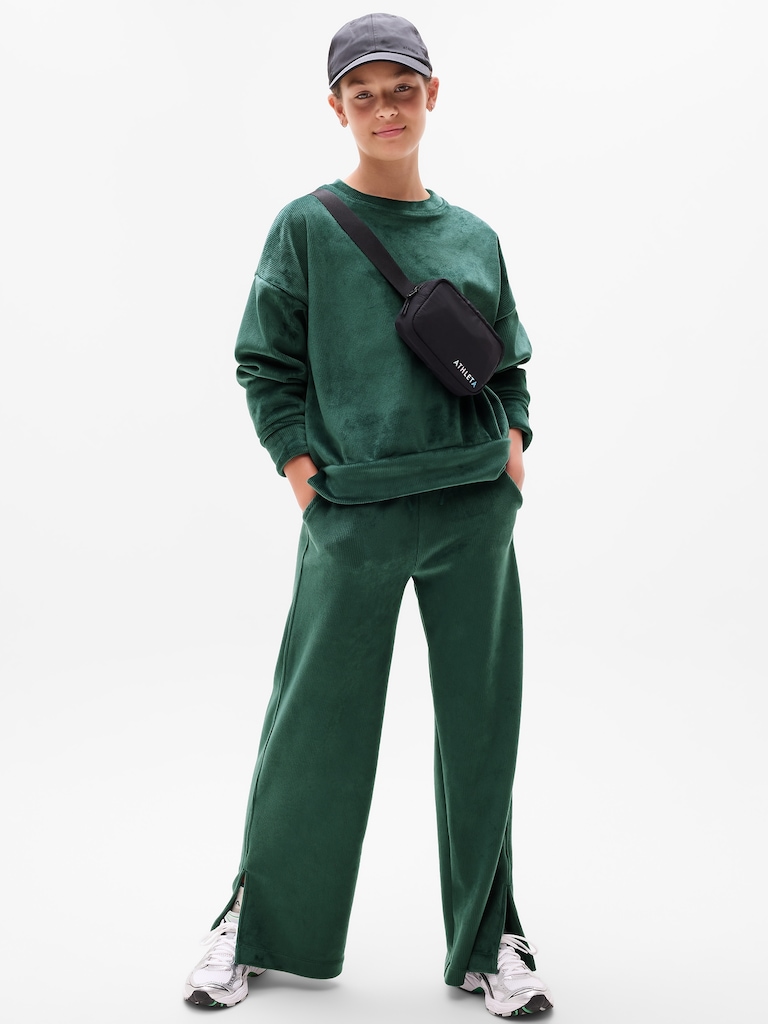 Athleta Girl Cozy Rib Crewneck