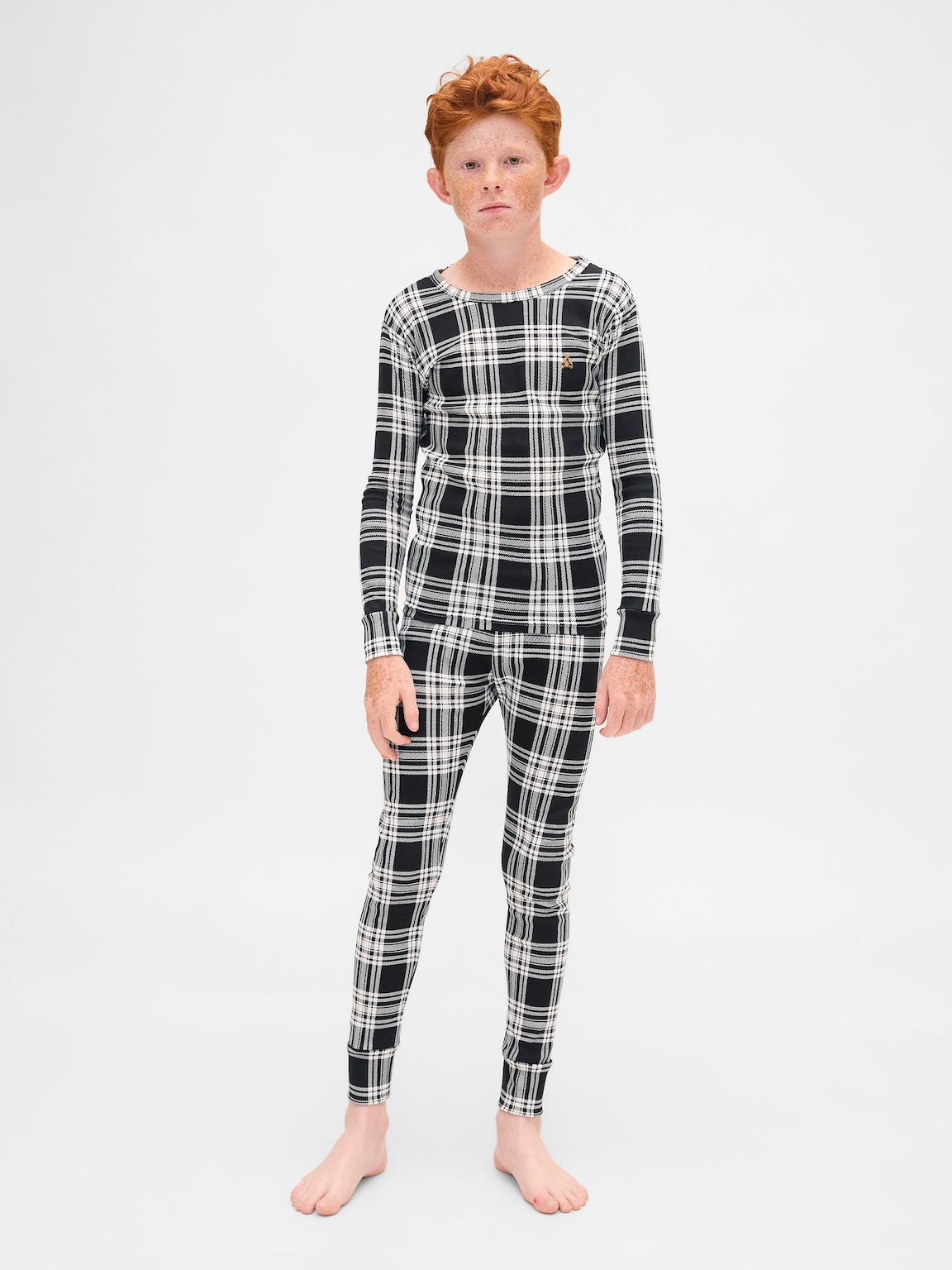 Kids & Baby Organic Brushed Cotton Holiday PJ Set