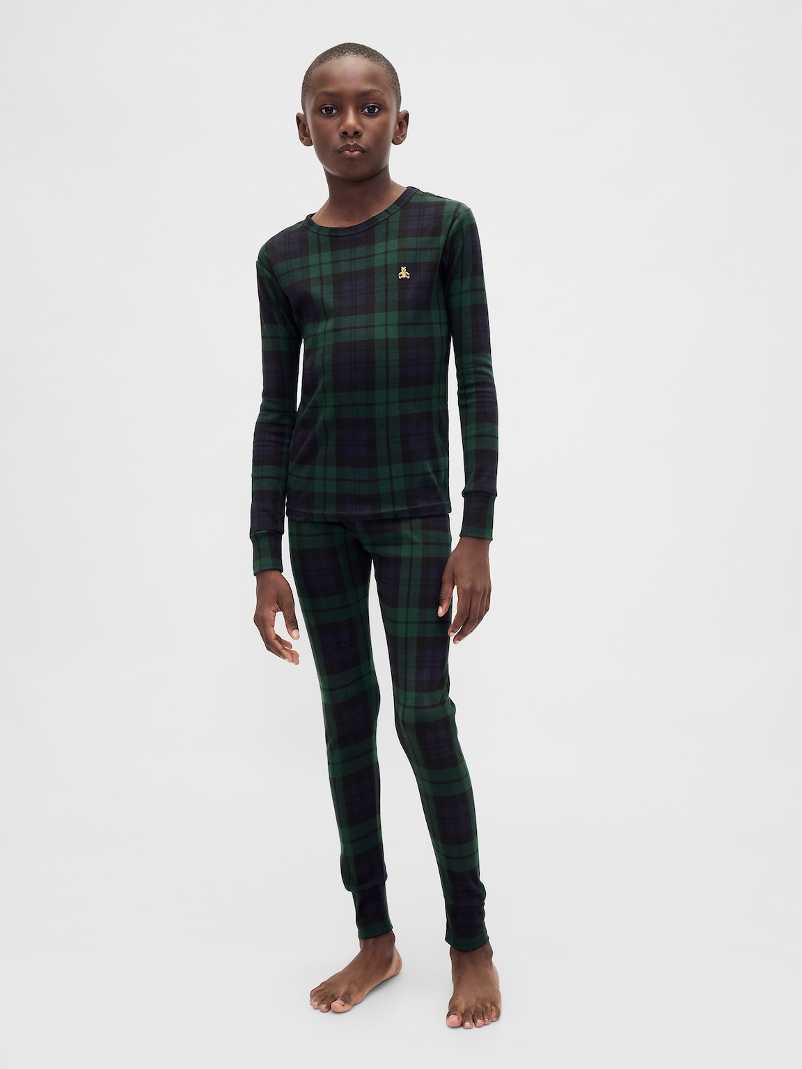 Kids & Baby Organic Brushed Cotton Holiday PJ Set