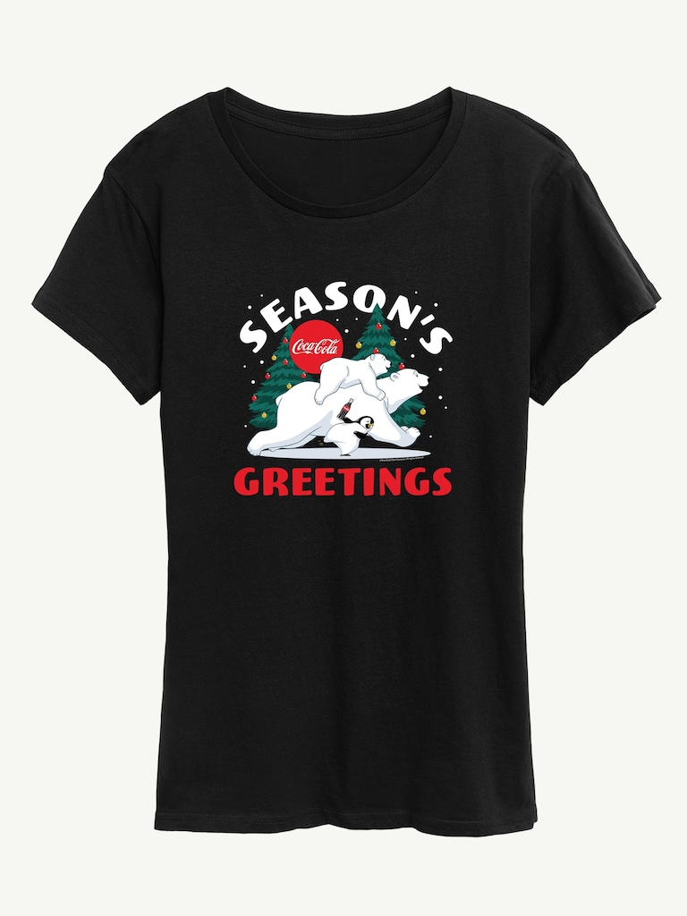 Coca Cola  Polar Bears Short Sleeve Graphic Tee