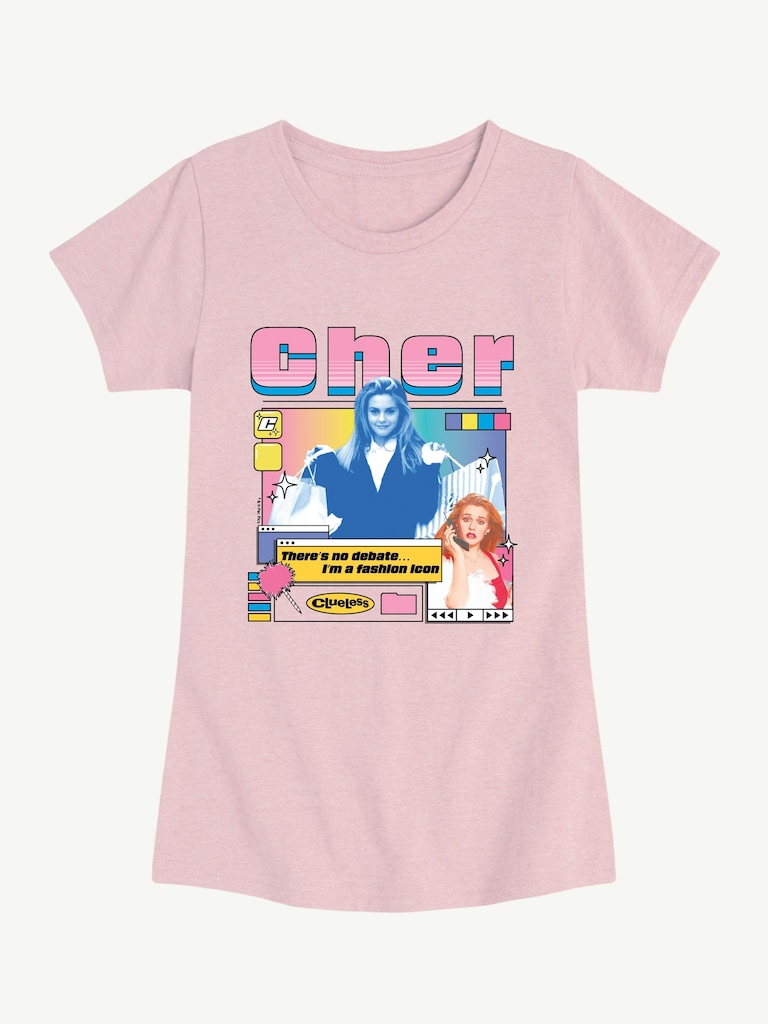 Cher Clueless Short Sleeve Tee For Girls