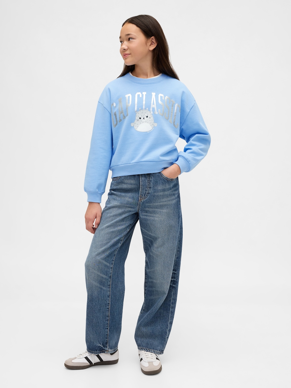 Kids VintageSoft Squishmallow Logo Sweatshirt