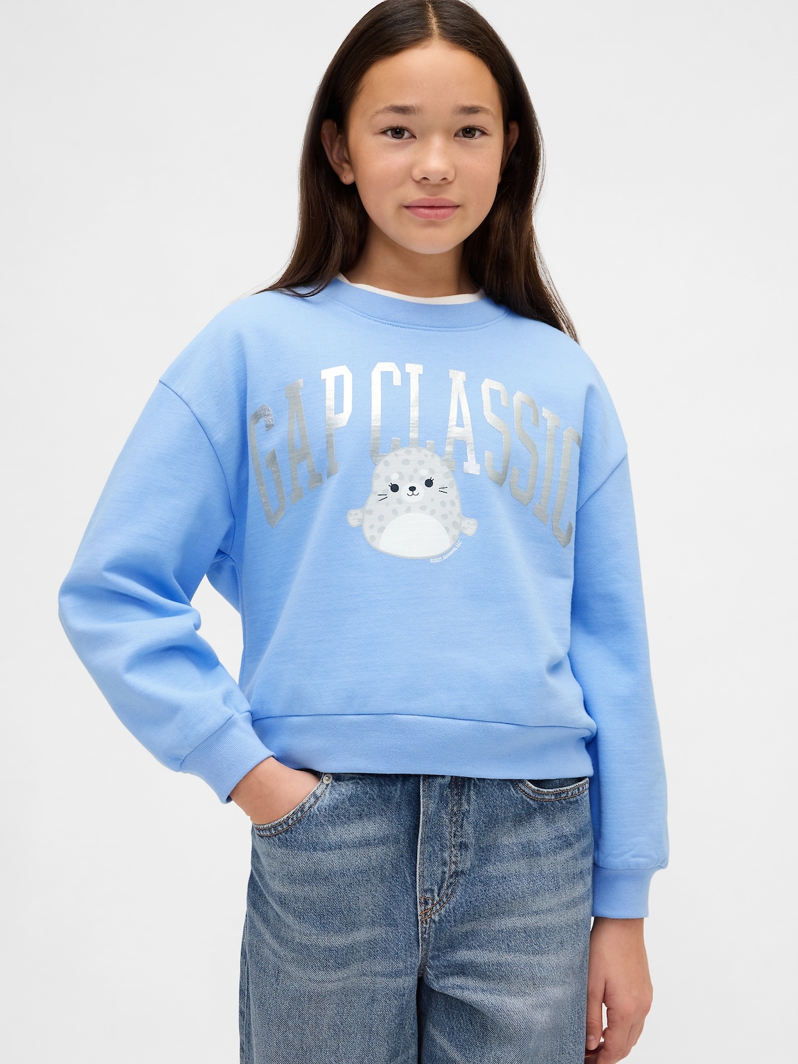 Kids VintageSoft Squishmallow Logo Sweatshirt