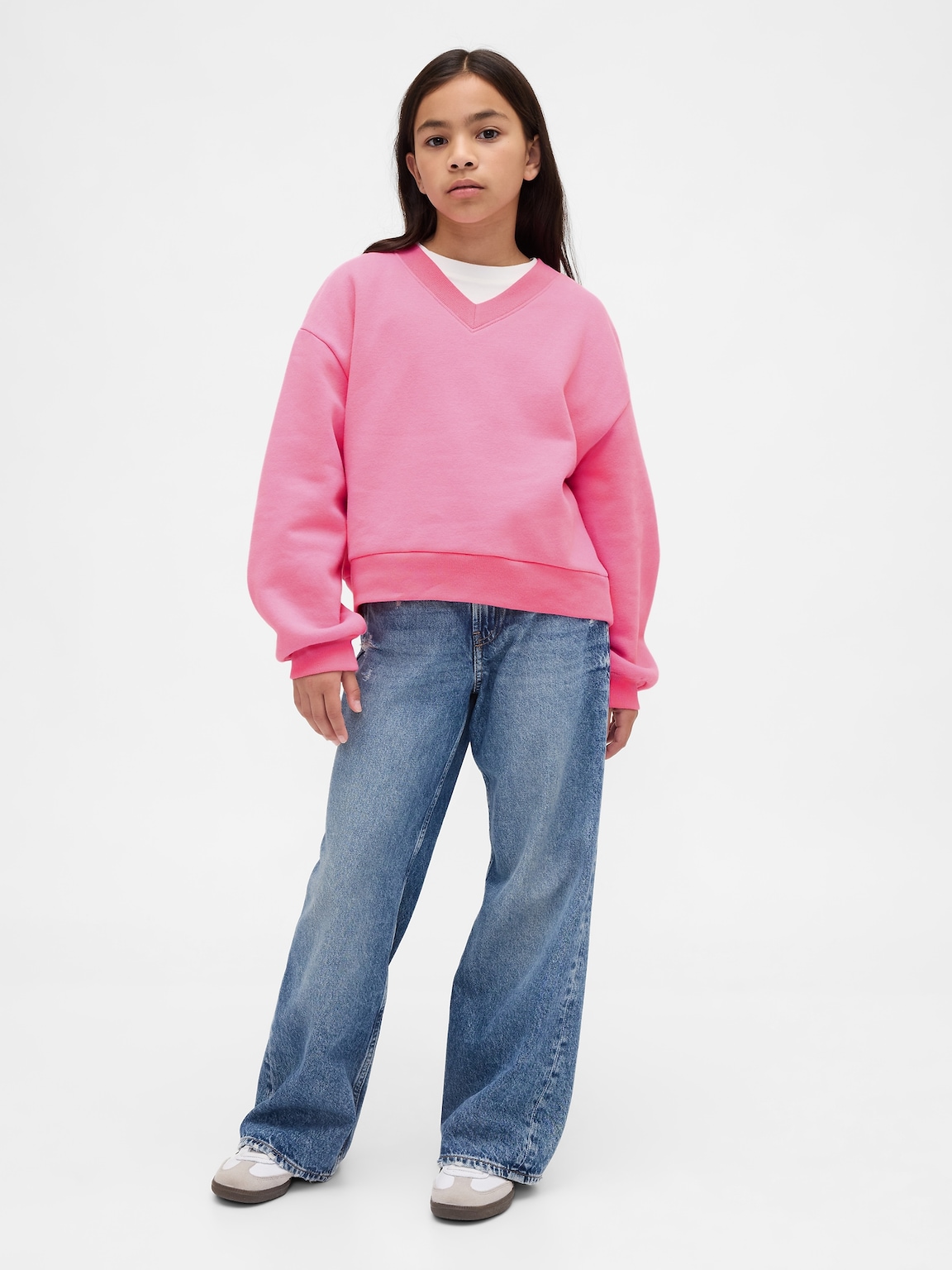 Kids VintageSoft Relaxed V-Neck Sweatshirt