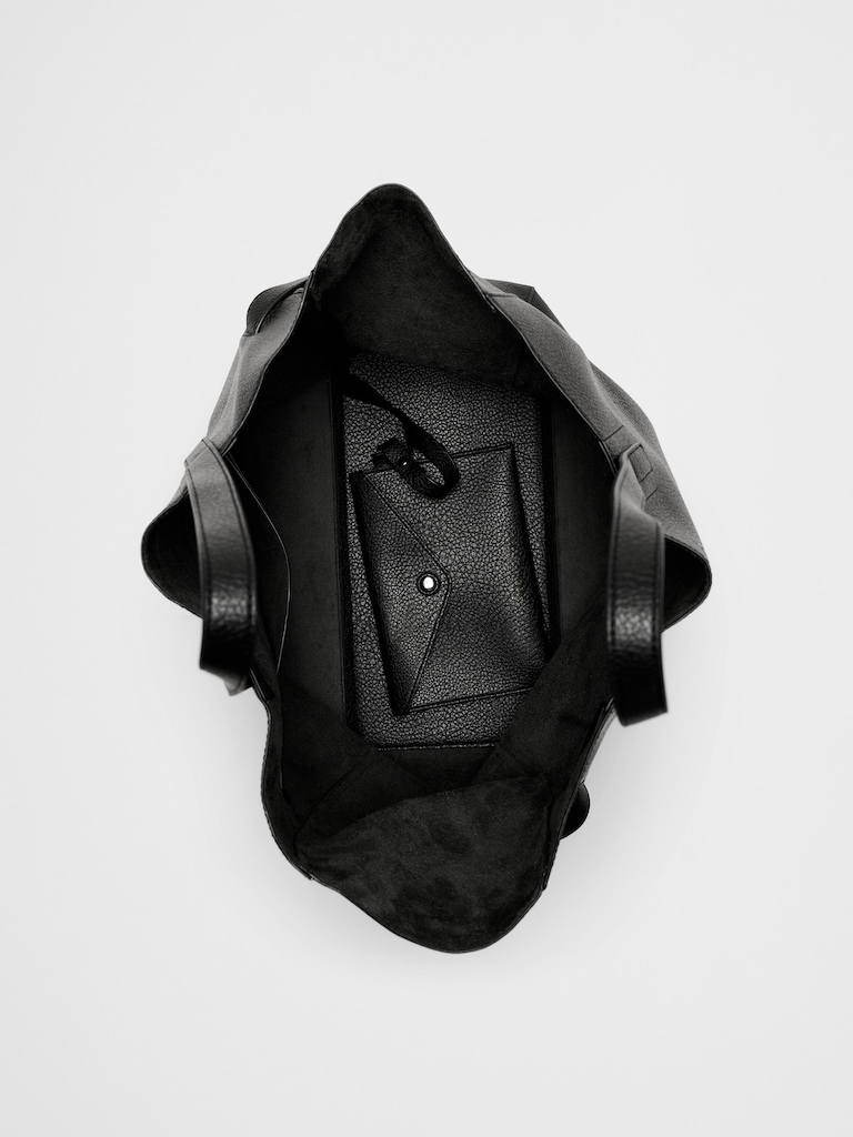 Vegan Leather Tie-Side Tote