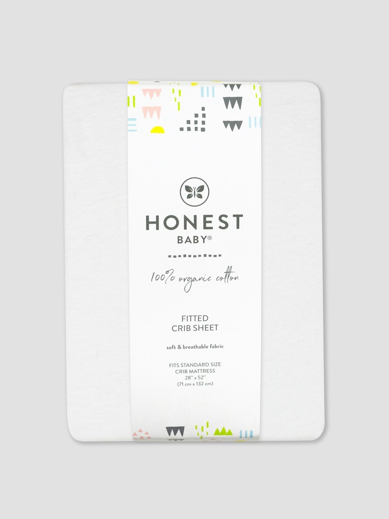 Honest Baby Clothing Organic Cotton Fitted Crib Sheet