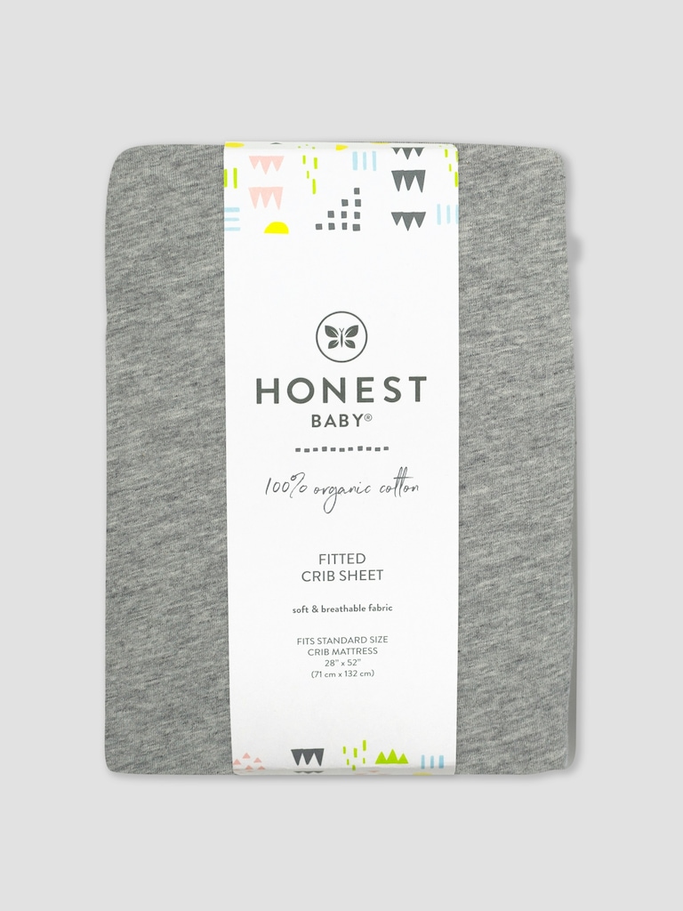 Honest Baby Clothing Organic Cotton Fitted Crib Sheet
