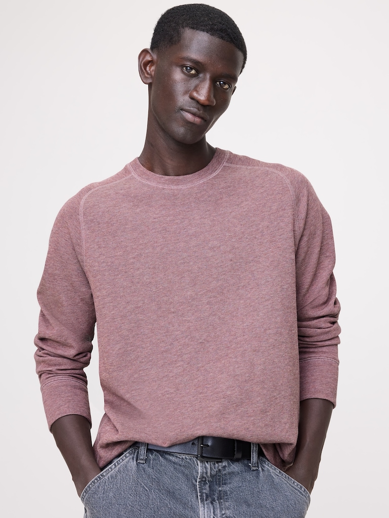 Slub Double-Knit Crew-Neck T-Shirt