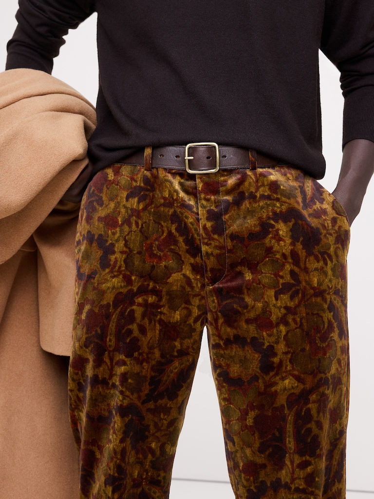 Straight Velvet Pant