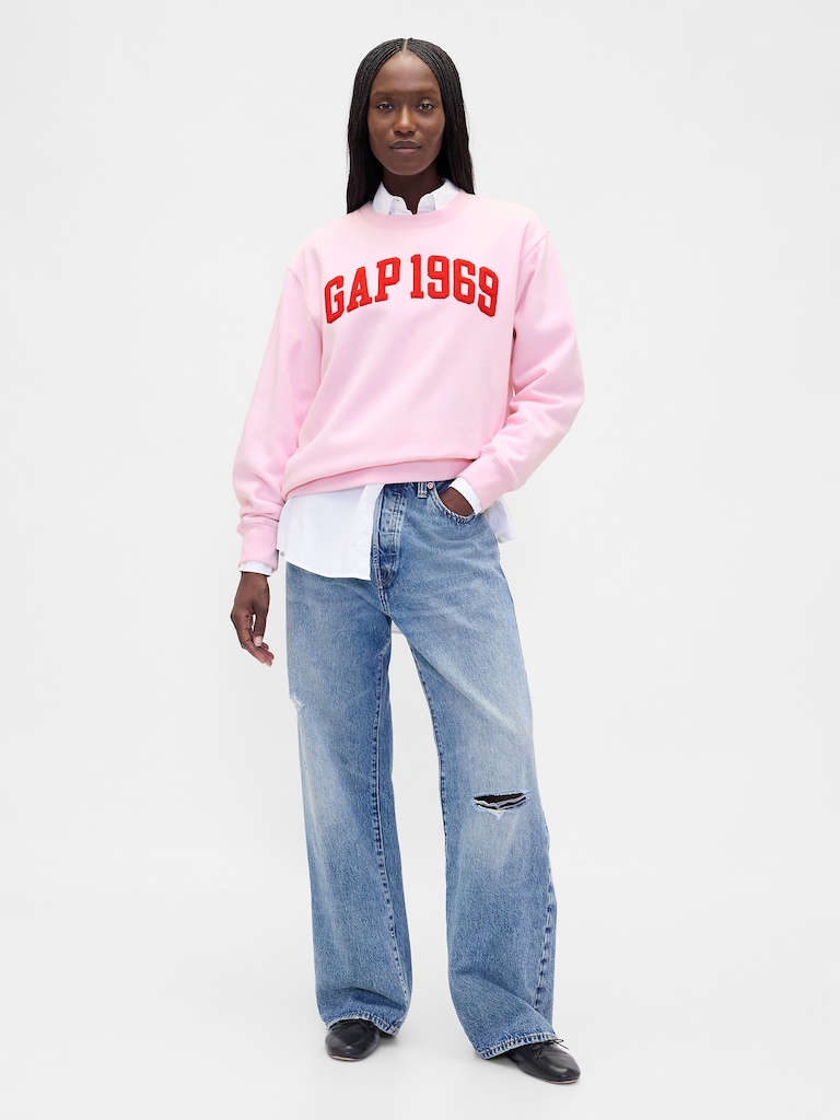 VintageSoft Gap Logo Tunic Sweatshirt