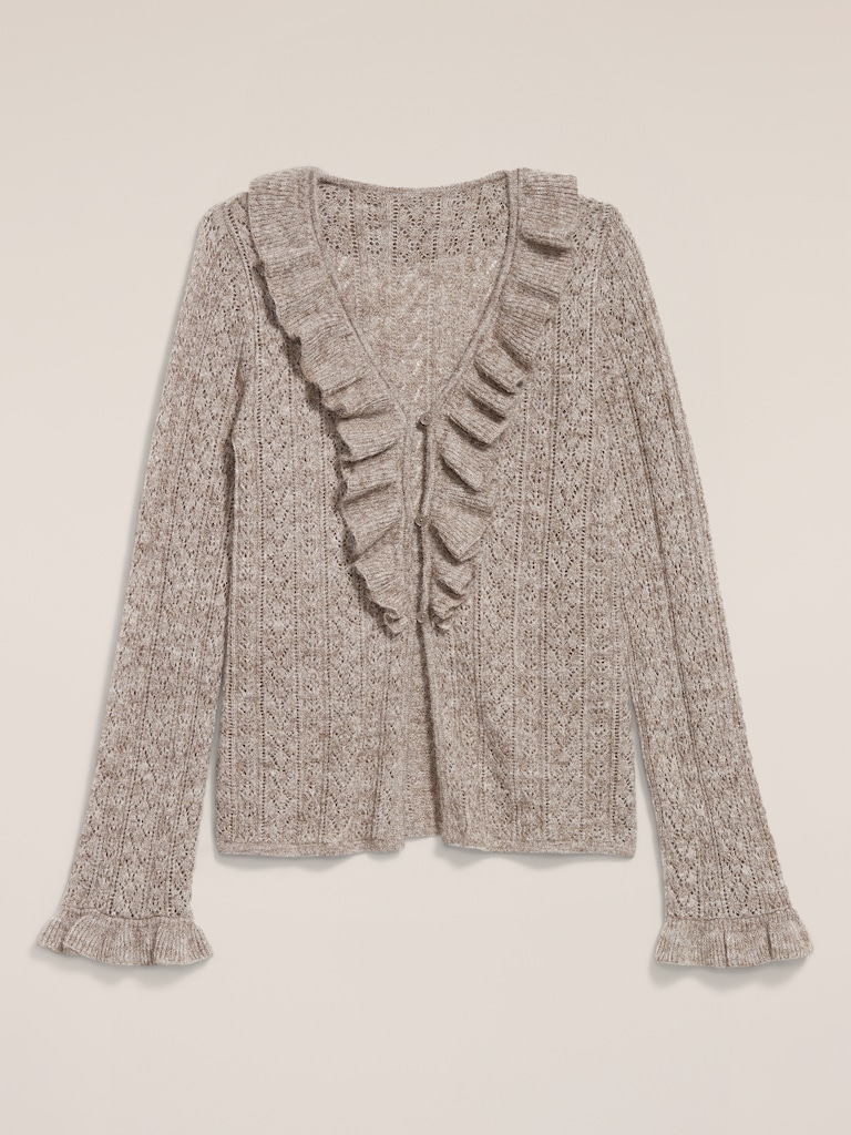 Old Navy x Anna Sui Ruffle Cardigan Sweater