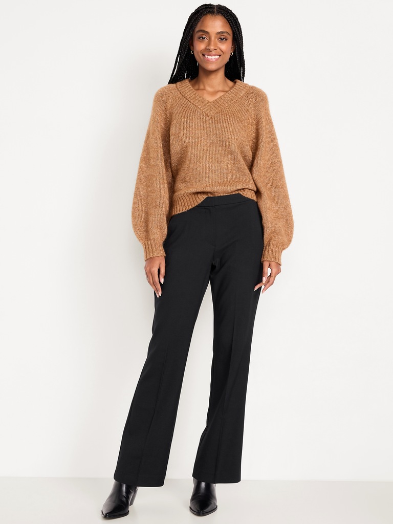 Mid-Rise Taylor Boot-Cut Pants
