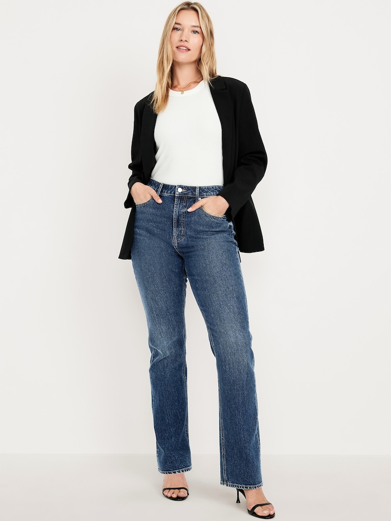 Extra High-Waisted Boot-Cut Jeans