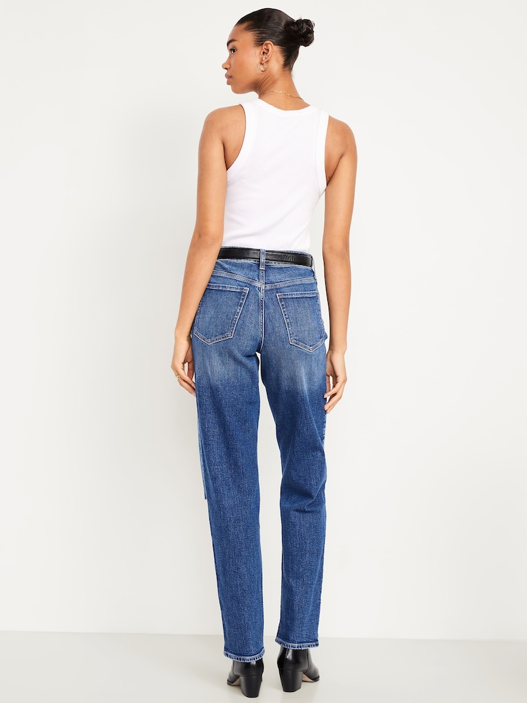 High-Waisted OG Loose Ripped Jeans