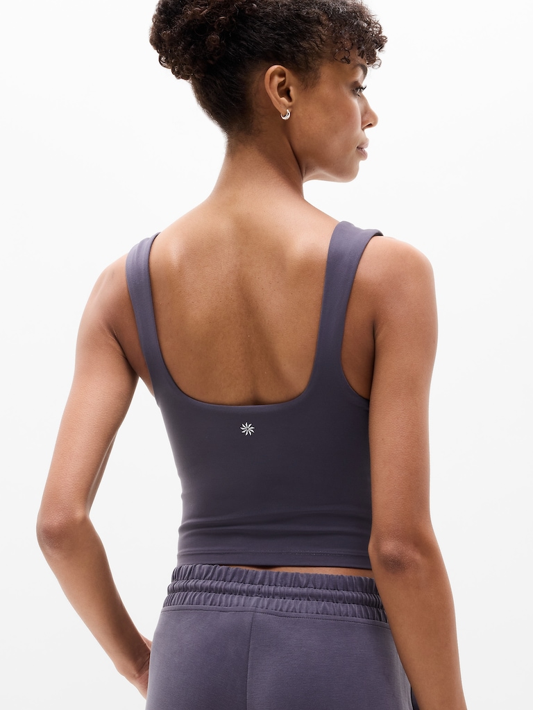 Transcend Square Neck Crop Sports Bra D-DD