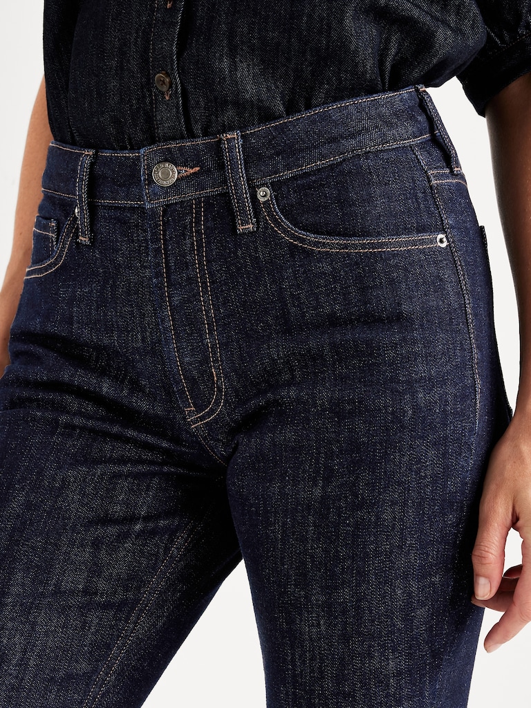 Mid-Rise Slim Boot-Cut Jeans