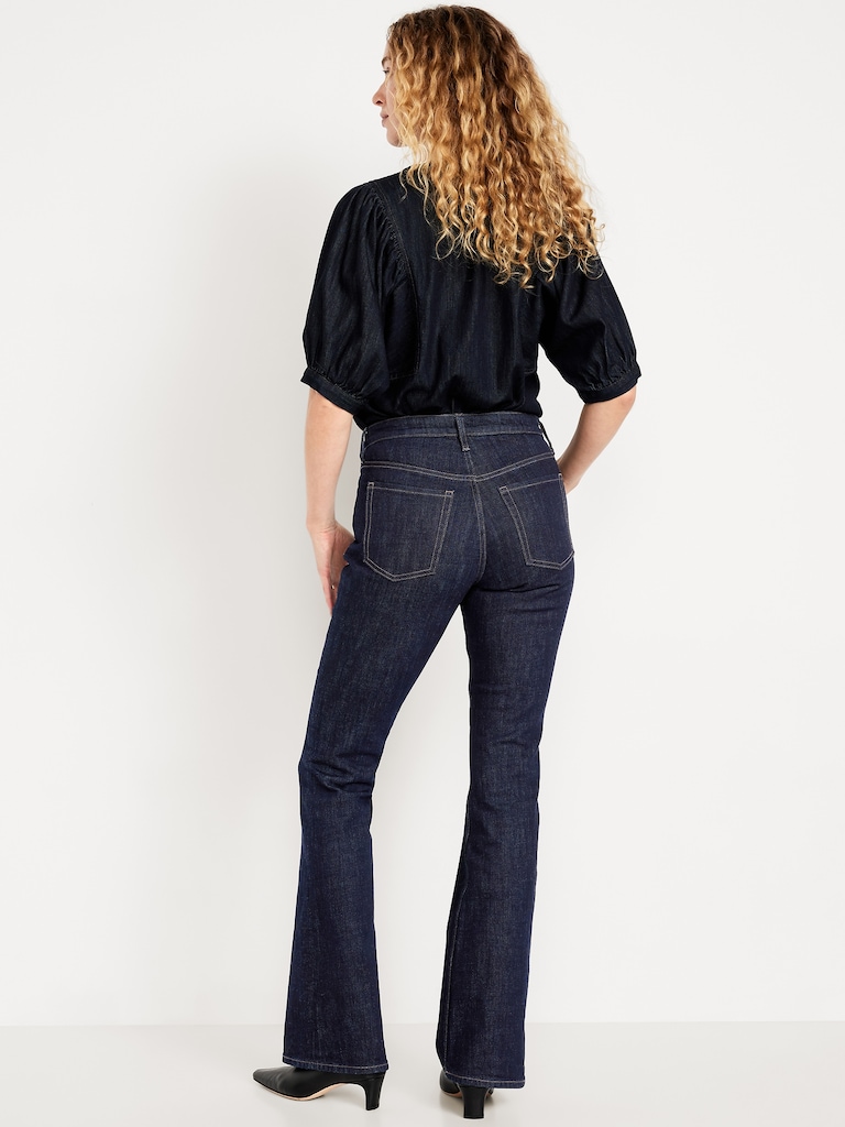 Mid-Rise Slim Boot-Cut Jeans