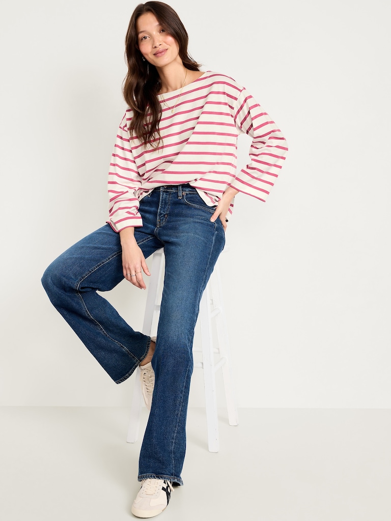 Long-Sleeve Mariner Loose T-Shirt