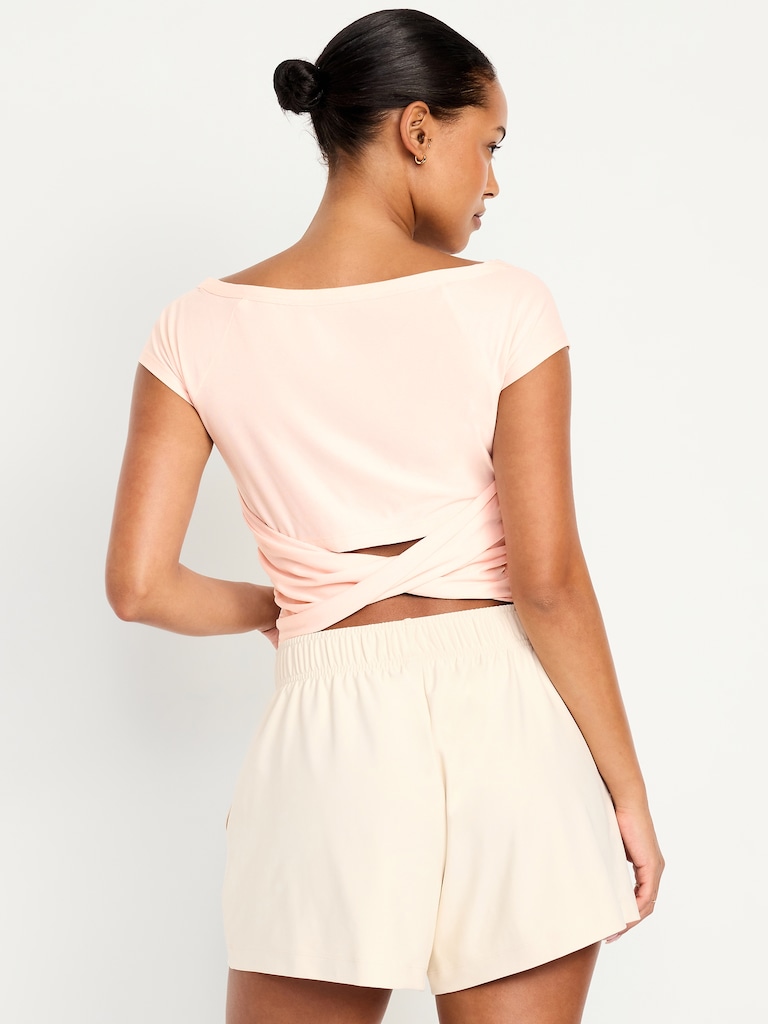 CloudMotion Ballet Twist-Back Top