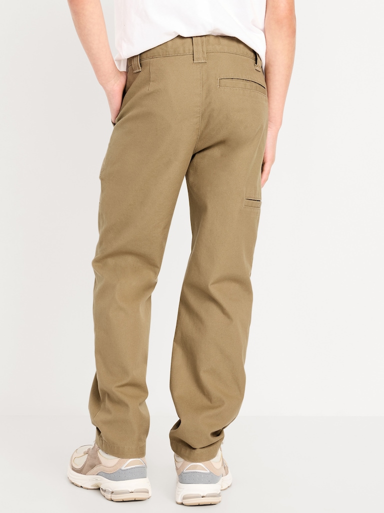 Canvas Straight-Leg Utility Pants for Boys