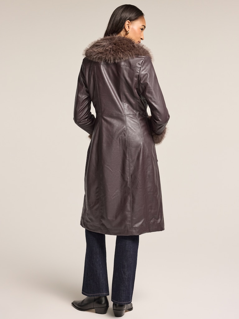 Old Navy x Anna Sui Vegan Leather Coat