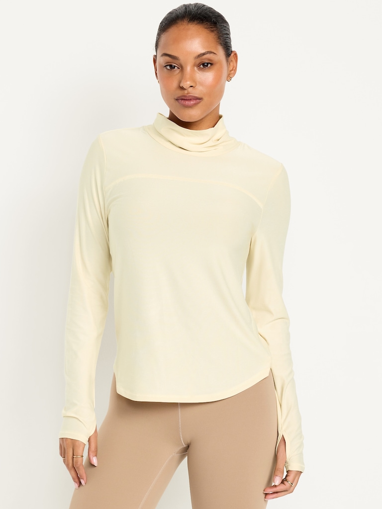 CloudMotion Funnel Neck Top