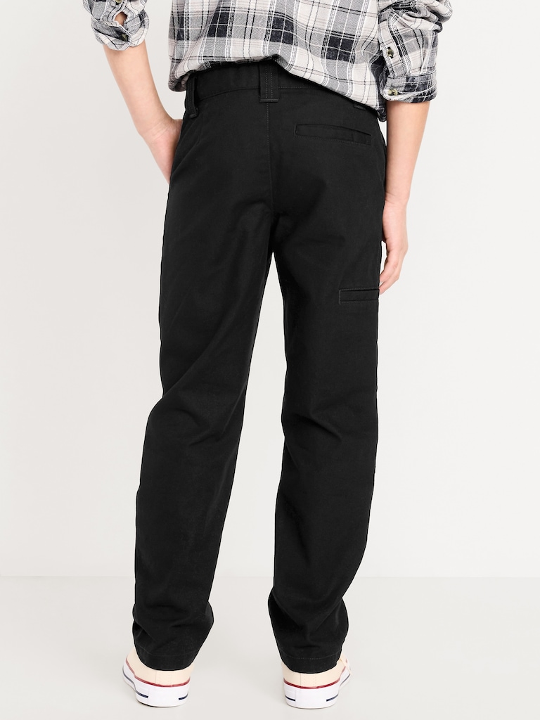 Canvas Straight-Leg Utility Pants for Boys