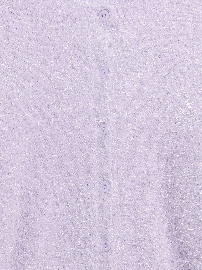 Kids Metallic Eyelash Cardigan Sweater