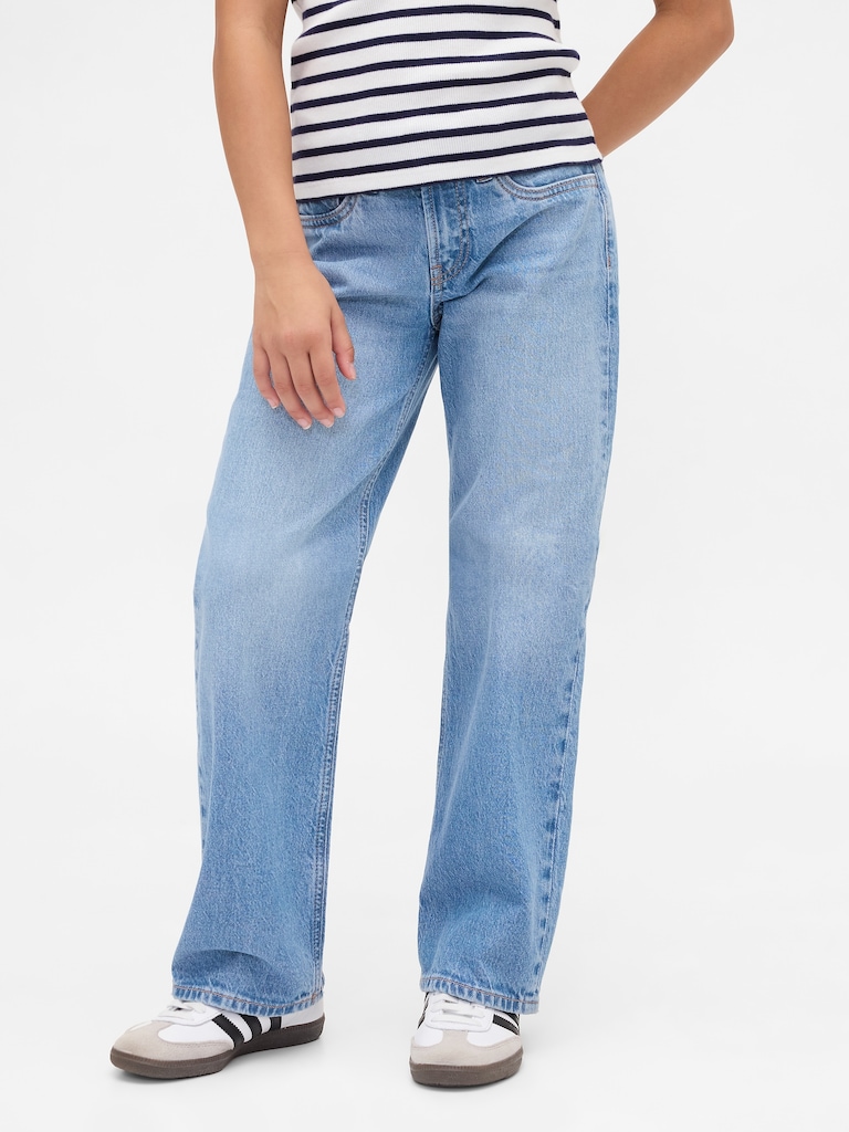 Kids Low Rise Straight Jeans
