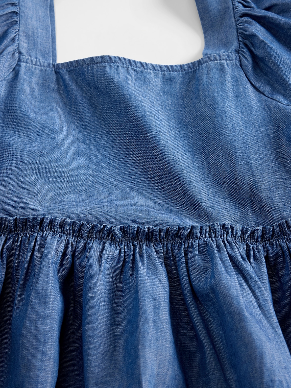Kids Chambray Peplum Top