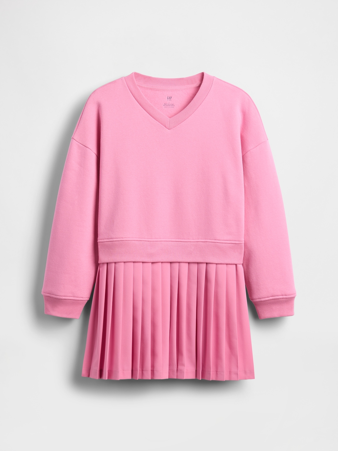 Kids VintageSoft Pleated Sweatshirt Dress