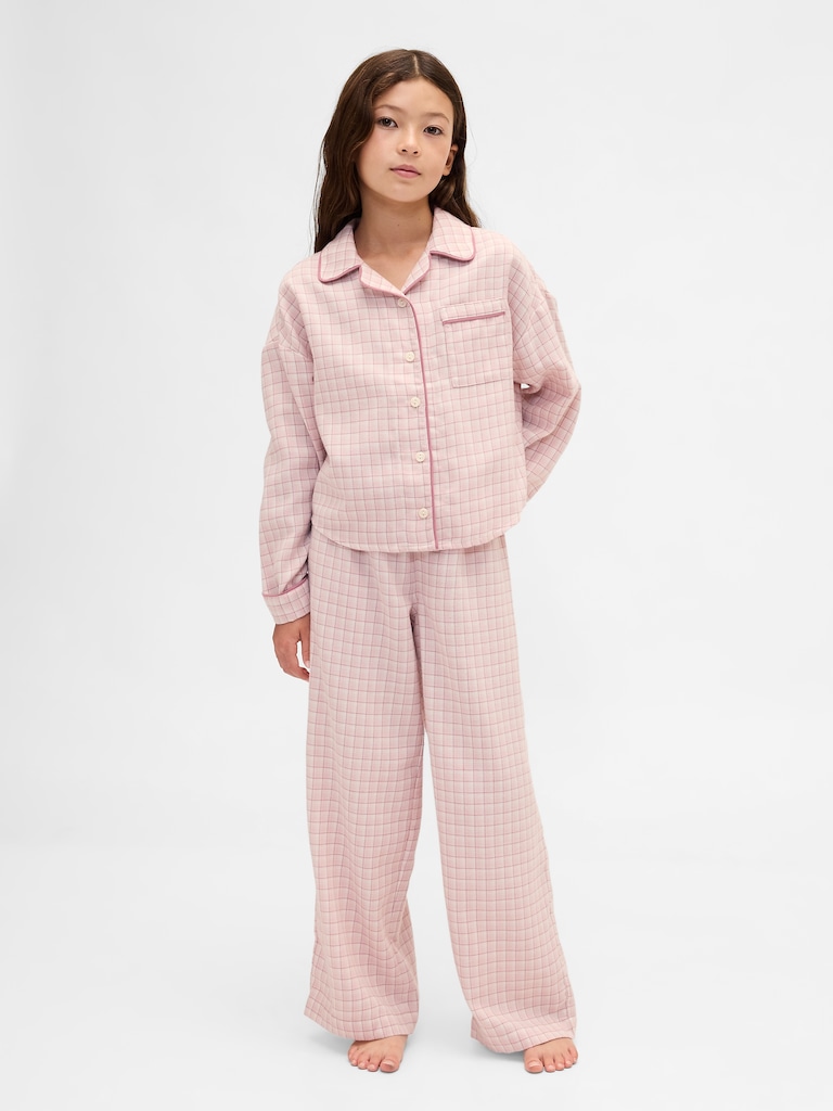 Kids Recycled Flannel PJ Set