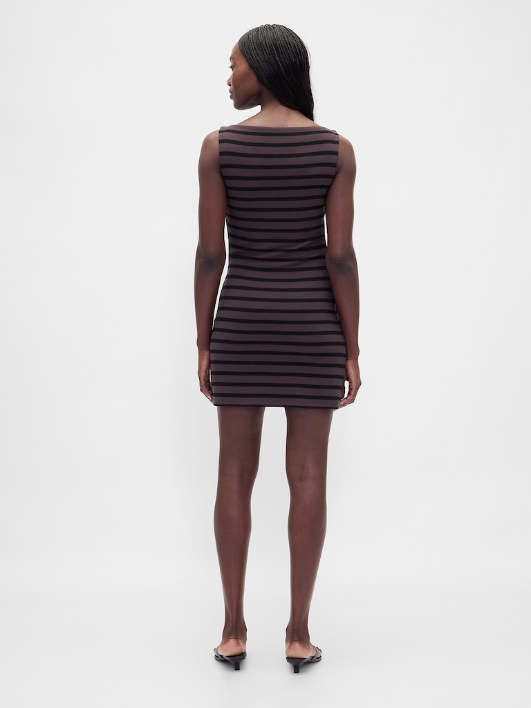 Boatneck Mini Shift Dress