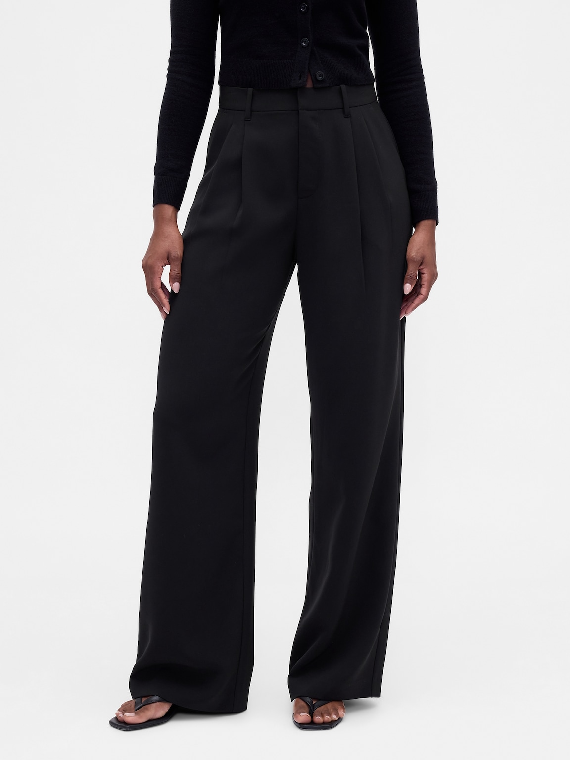 Curvy 365 High Rise Pleated Trousers
