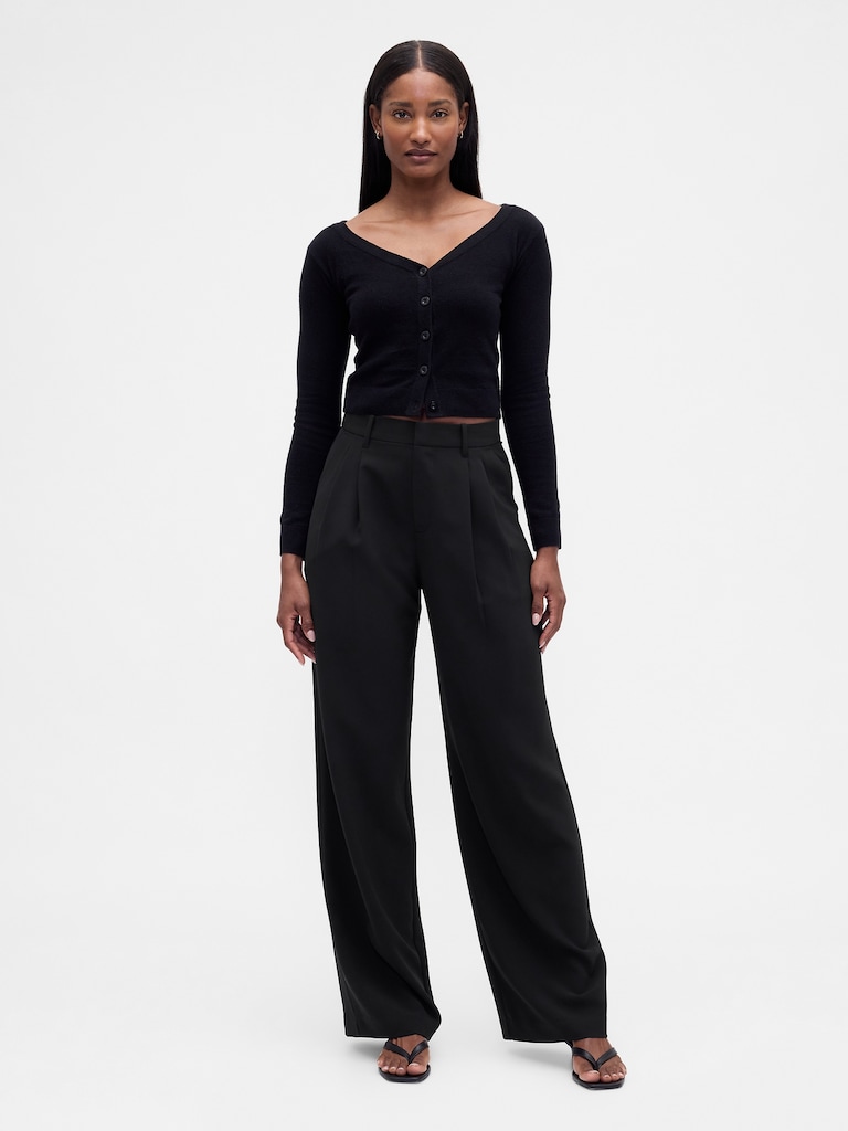 Curvy 365 High Rise Pleated Trousers