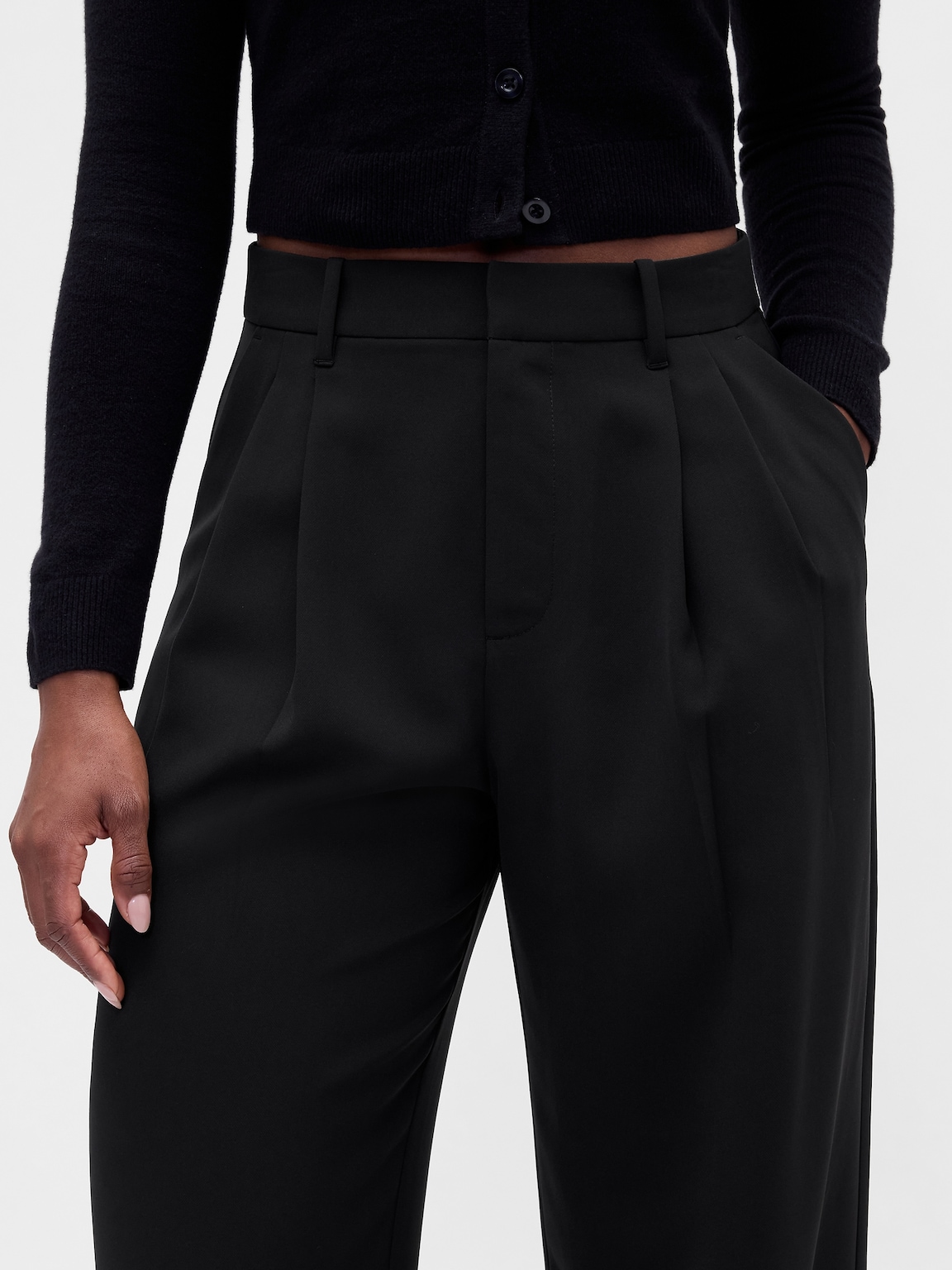 Curvy 365 High Rise Pleated Trousers
