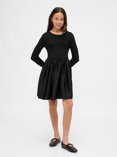 blue dress for baby girl Gold Rush NYC Girls Aubrey Dress Black Black / Y/XL (14) main image 0