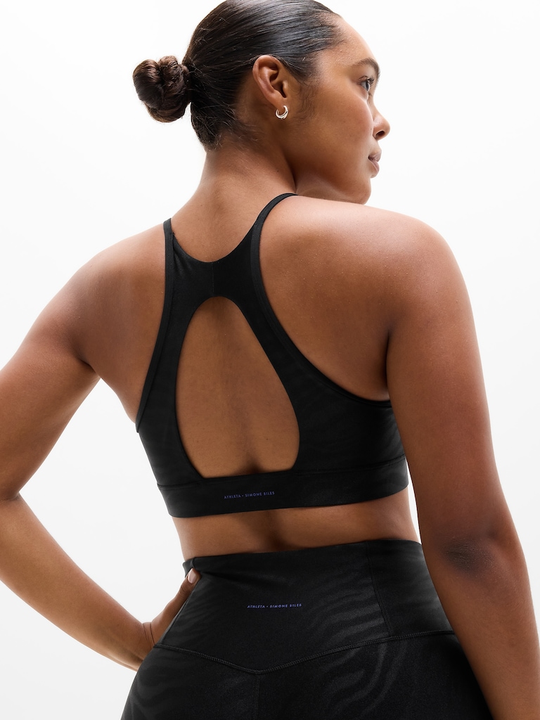 Simone Biles Shine High Neck Bra
