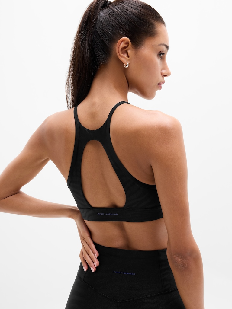 Simone Biles Shine High Neck Bra